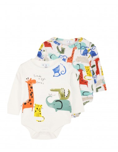 Energiers Infant Bodysuit Boy Ζοο - 2 Pieces