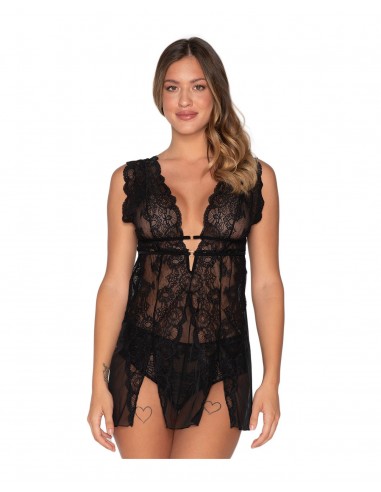 Luna Women's Babydoll Lace Kiss