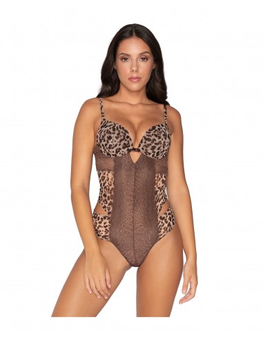 Luna Women's Body Super Push-Up Leopard Animal Print