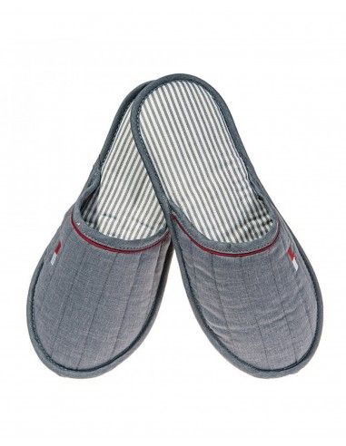 FMS Men's Fabric Slippers Soft Flag