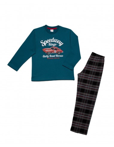 Minerva Kids Pyjama Boy Speedway Checked