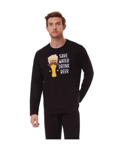 Minerva Men's Pyjama Save Water Drink Beer