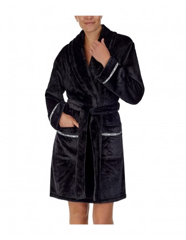 DKNY Women's Robe Fleece Signature