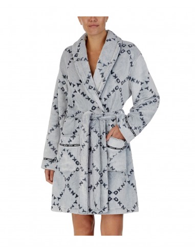 DKNY Women's Robe Fleece Signature