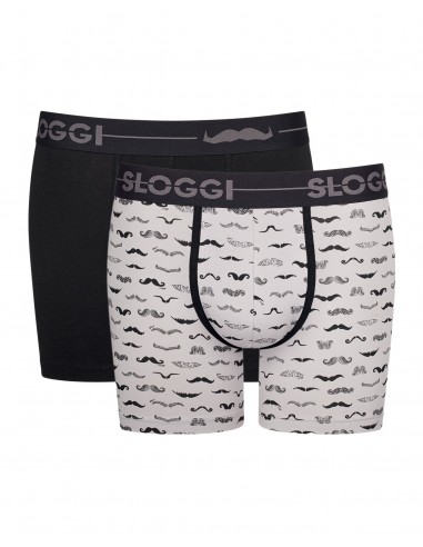 Sloggi Ανδρικό Boxer Go Short Movember - Διπλό Πακέτο