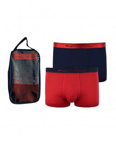 Emporio Armani Ανδρικό Boxer Red Signature - Συσκευασία Δώρου - Διπλό Πακέτο